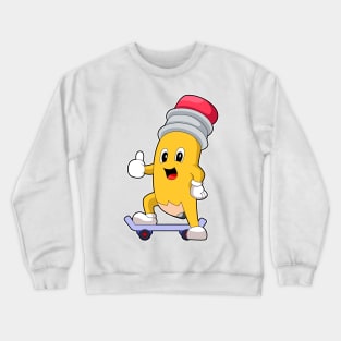 Pencil Skater Skateboard Crewneck Sweatshirt